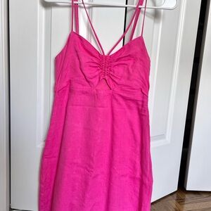 Mango Pink Mini Dress
